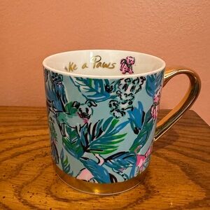 Lily Pulitzer Barking up the wrong tree ceramic mug